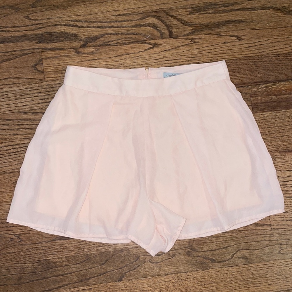 High rise flowy shorts